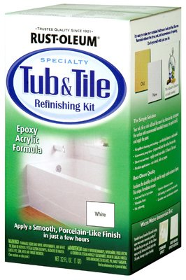 Rust-Oleum 7860519 4 Pack White Bathtub & Title Refinish Paint Kit