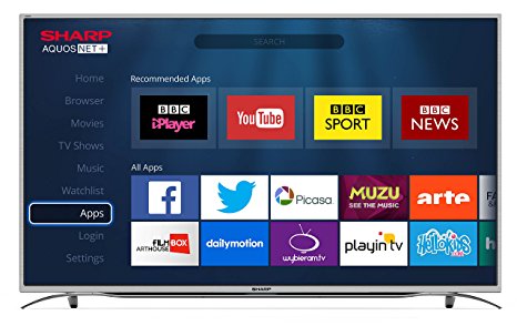 Sharp 49-Inch 4K Ultra HD Smart TV with Freeview HD - Silver