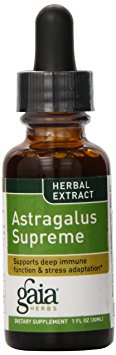 Gaia Herbs Astragalus Supreme Supplement Bottle, 1 Ounce (Pack of 2)