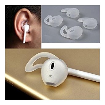 Silicone Sport Tips (2 pairs) for the Apple Earpods and Earbuds Compatible with iPhone 7 / 6 / 6S / 6 Plus/ 5S/ 5C/ 5 Earphones Headphones Earbuds by Pantheon