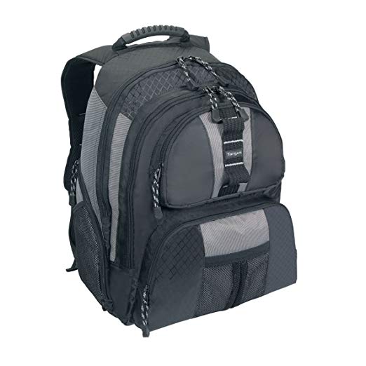 Targus Sport Standard Backpack for 15.4-Inch Laptops, Black/Gray (TSB212)