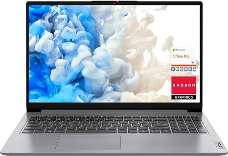 Lenovo 2023 Newest 15.6" Laptop, IdeaPad 1, 20GB Memory, 1TB SSD Storage, AMD Dual-core Processor, 15.6" HD Anti-Glare Display, HDMI, SD Card Reader, Windows 11 Home, Includes 1 Year Microsoft 365