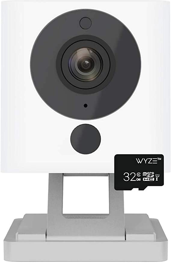 Wyze Smart Home Camera 1080p HD Wi-Fi Audio Recording,Built-in Speaker White