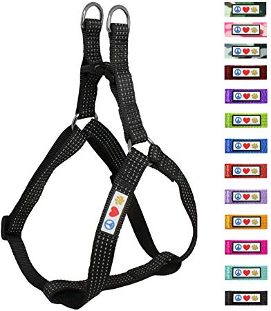 Pawtitas Pet Reflective Step in Dog Harness Reflective Vest Harness Comfort Control Training Walking Your Puppy Harness/Dog Harness