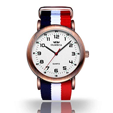 OLMECA Men's Watches Luxury Wristwatches Waterproof Fashion Quartz Watches Women Watch Stainless Steel Watch Three Watch Band As Gift
