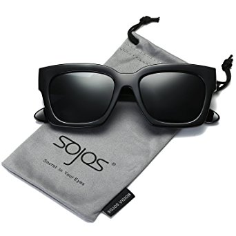 SojoS Oversized Fashion Square Frame UV400 Womens Sunglasses SJ2027 SJ2029