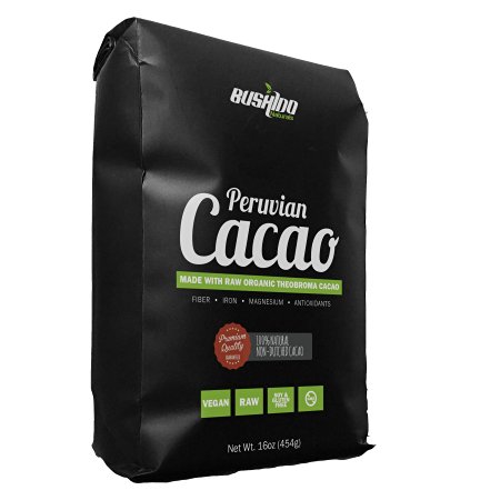 Bushido Naturals 100% RAW Organic Peruvian Cocoa (16oz)