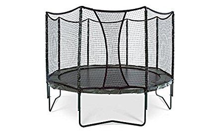 JumpSport AlleyOOP VariableBounce Trampoline with Enclosure | Premier Performance and Safety Features | 12’ and 14’ Sizes Available