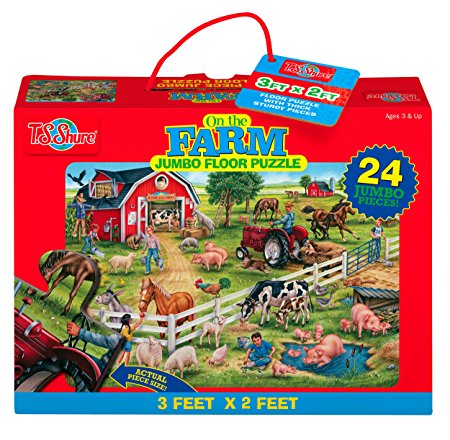 T.S. Shure On the Farm Jumbo Floor Puzzle