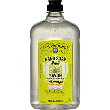 J.R. Watkins Aloe and Green Tea Liquid Hand Soap Refill, 24 Ounce