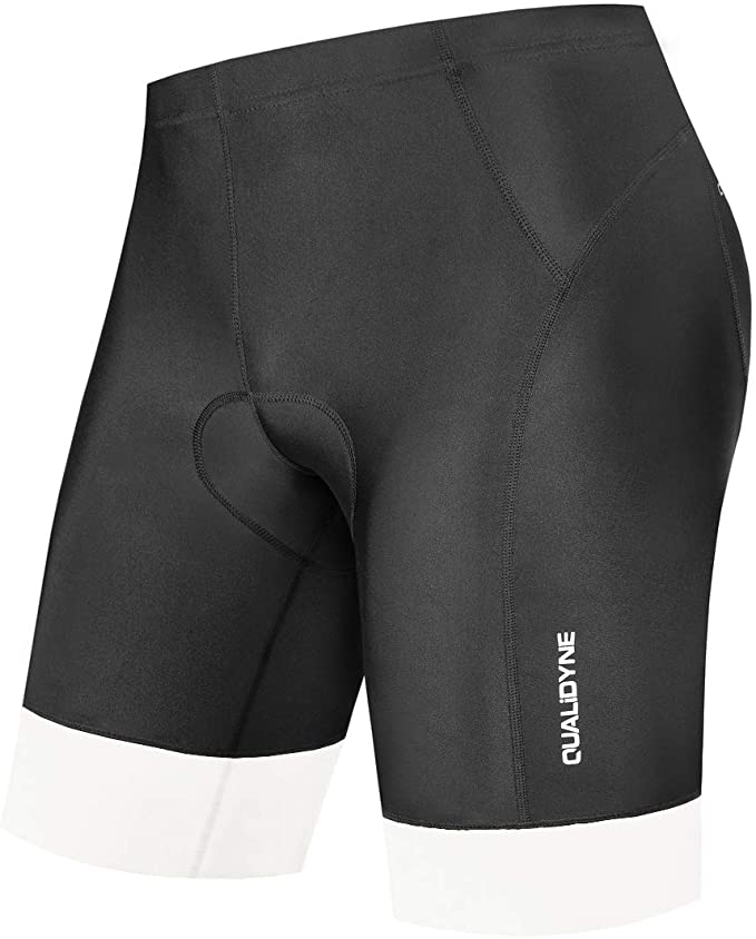 qualidyne Men's Bike Cycling Shorts, Bicycle Biking Riding Shorts, 3D Padded Half Pant -Quick Dry & Comfy