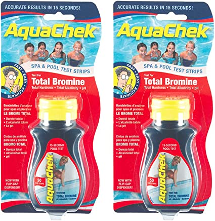 AquaChek 521253-02 Red Total Bromine Test Strips (2 Pack)