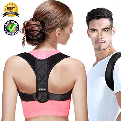Back Posture Corrector for Men Women FDA-Approved/Fully-Adjustable¡¤Lightweight Back Brace for Neck, Shoulder & Upper Back Support