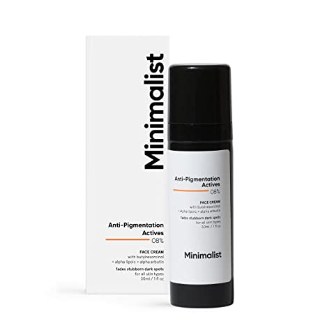 Minimalist Pigmentation Removal Cream With Alpha Arbutin & Alpha Lipolic Acid - 8% Anti - Pigmentation actives For Men & Women