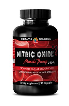 Nitric oxide fat burner - NITRIC OXIDE MUSCLE PUMP 2400MG - increase physical performance (1 Bottle)