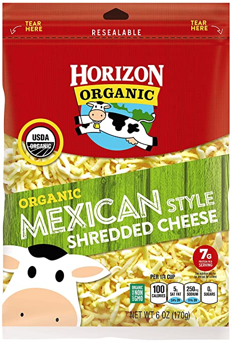Horizon Organic Shredded Cheese, Mexican Blend, 6 oz