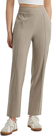 BALEAF Women's Travel Pants Lightweight Work Pants Stretch Ankle Athletic Golf Pants with Pockets Business Casual UPF50