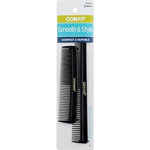 Conair Hard Rubber Pocket and Barber Comb 2 ea (Pack of 2)