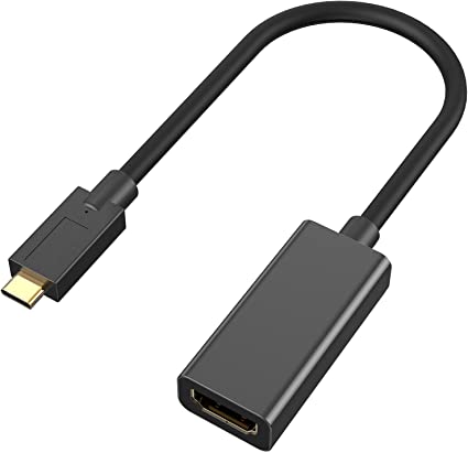 USB C to HDMI Adapter 4K@60Hz for Laptop, Thunderbolt 3 Type-C to HDMI Adapter Compatible with MacBook Pro, MacBook Air, iPad Pro, Surface, XPS 13/15, Galaxy S20 and More USB C Devices (0.55ft)