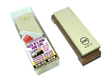 King 2 Sided Sharpening Stone with Base