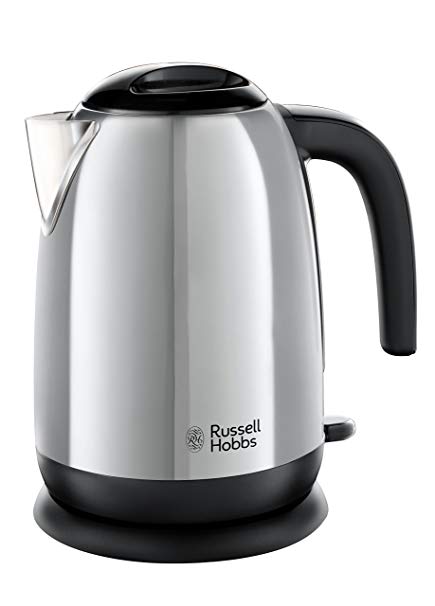 Russell Hobbs 23911 Adventure Polished Stainless Steel Electric Kettle Open Handle, 3000 W, 1.7 Litre