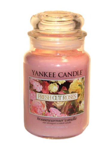 Yankee Candle Large 22-Ounce Jar Candle Fresh Cut Roses