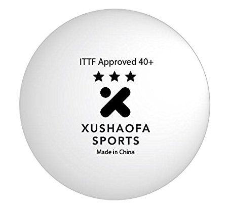 Xushaofa 40  Seamless Poly Table Tennis Balls - 3 Star