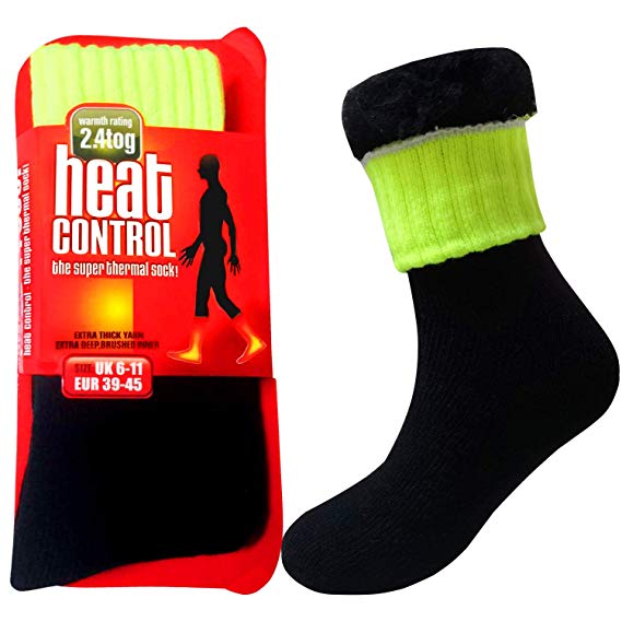 Extreme Temperatures Thermal Socks –Thick Heat Trapping Insulated Heated Boot Socks–Warm Winter Crew Socks For Cold Weather