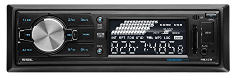 SOUND STORM ML42B Single-DIN MECH-LESS Multimedia Player (no CD or DVD), Receiver, Bluetooth, Wireless Remote