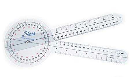 Goniometer 12 Inch Plastic 360 degree, sports therapy product
