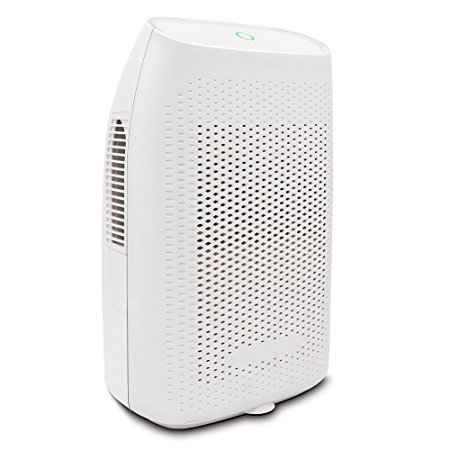 Hysure 2L Dehumidifier Portable Mini Air Dehumidifier Moisture Absorber Air Dryer Electric Dehumidifiers for Home, Room Damp Kitchen, Bedroom, Bathroom, Office and Garage, Etc (White Color)