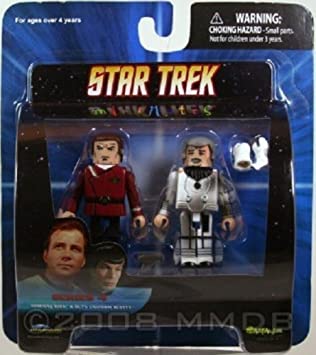 Star Trek Diamond Select Toys Series 4 Minimates Admiral Kirk and Duty Uniform Scotty