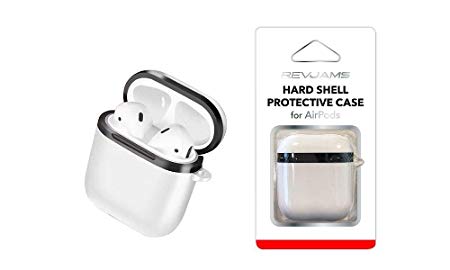 RevJams Durable Dust Proof & Shockproof Protective Hard Shell Case Cover for Apple Airpods (White)