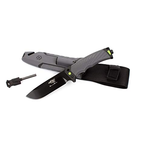 Fixed Blade Tactical Knife Firebird F803 w/ Firestarter & Sharpener