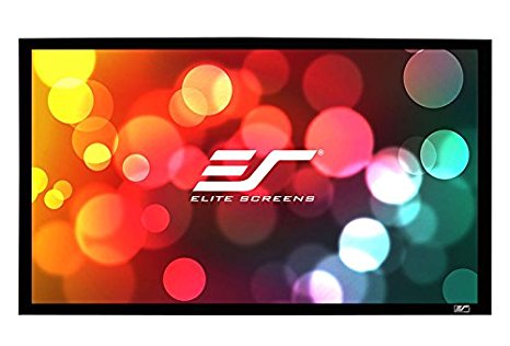 Elite Screens Sable Frame, 120-inch 16:9, Fixed Frame Home Theater Projection Projector Screen, ER120WH1