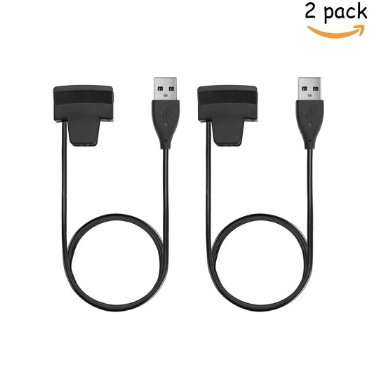 2Pcs Fitbit Alta Charging Cable, EveShine 3.3FT/1M Replacement USB Charger Charging Cradle Dock Cable Adapter for Fitbit Alta Smart Fitness Tracker Watch( Extra Length)