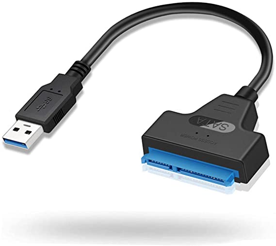 USB to SATA Adapter Cable, YiYunTE USB 3.0 to SATA Adapter Converter USB Hard Drive Reader Cable for 2.5 inch Hard Drives SSD/HDD Supports UASP SATA I II III