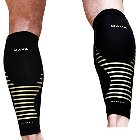 MavaSports Unisex Compression Calf Sleeves (Pair)