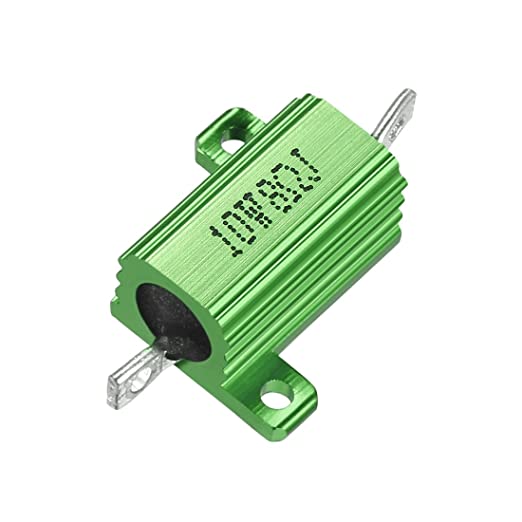 uxcell Aluminum Case Resistor 10W 8 Ohm Green Wirewound for LED Converter with Rod Post 10W8RJ