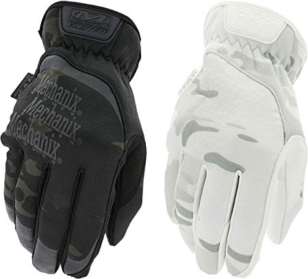 Black & Alpine Multicam Work Gloves by Mechanix Wear (XX-Large, Black/White)