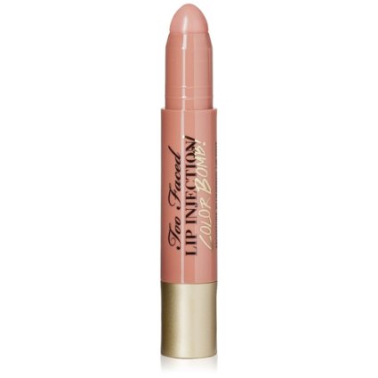 Too Faced Lip Injection Color Bomb Moisture Plumping Lip Tint, Never Enough Nude, 0.1 Ounce