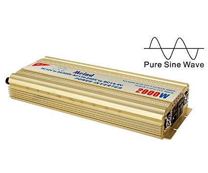 Pure sine wave Power inverter 2000 Watt peak 4500 W converter from 12 V DC to AC 220 Volt battery charge function (Input AC100V- 230V to output DC 13.8V )