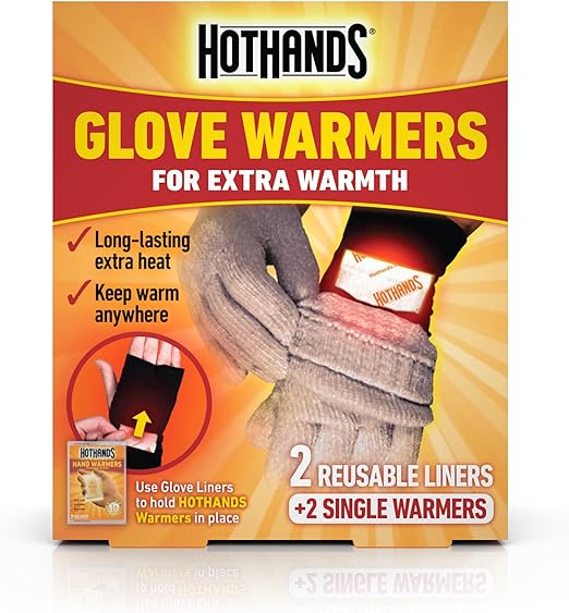 HotHands Glove Warmers - Stretchy and Comfortable, Built in Pockets for HotHands Hand Warmers - Easy to Use and Convenient to Wear