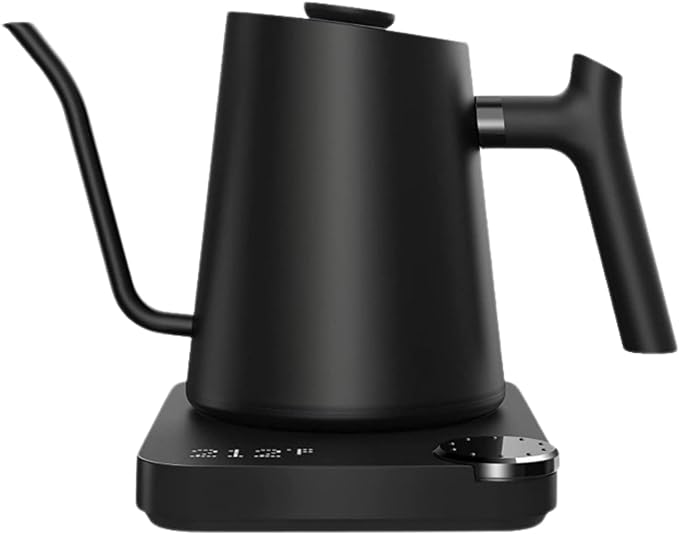 1L Gooseneck Kettle Electric with HD Display Screen, 1200W Fast Boiling Smart Kettle with Temperature Control, Stainless Steel Gooseneck Electric Pour over Kettle (US Plug 110V)