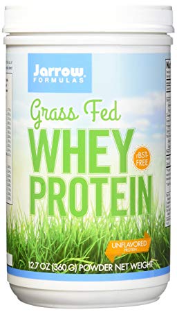 Jarrow Formulas Whey Protein Grass Fed, Sports Nutrition, Unflavored, 360 g