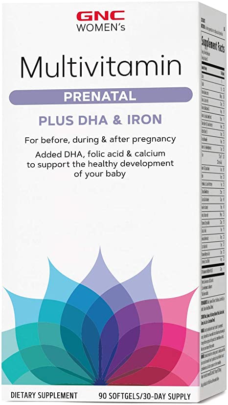 GNC Women's Multivitamin Prenatal Formula with DHA & Iron