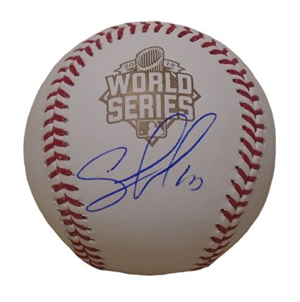2015 WS MVP! Salvador Perez Autographed / Signed 2015 World Series Official Game Baseball w/ Proof Photo, Kansas City Royals, KC, COA