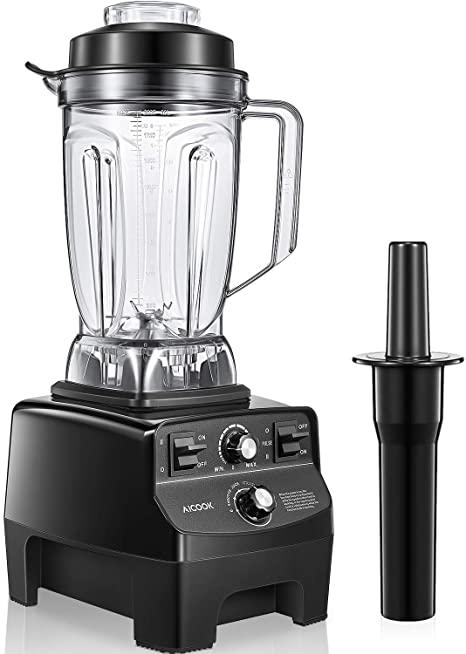 Professional Countertop Blender, Food Processor Kitchen Blender for Shakes and Smoothies, Smoothie Maker Mixer with 70 oz BPA-Free Container, Built-in Pulse for Crushing Ice and Frozen Fruit, 1450W, AICOOK [Updated Version]