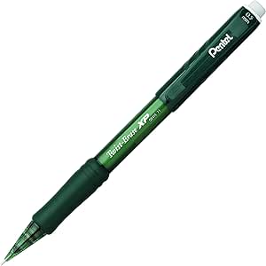 Pentel Twist Erase EXPRESS Automatic Pencil, 0.5mm Lead Size, Green Barrel, Box of 12 (QE415D)