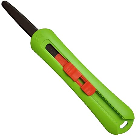 CANARY Retractable Box Cutter with Adjustable Long Blade (Non Stick Fluorine Coating Blade)